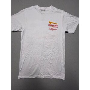 In-N-Out Burger Graphic T-Shirt 100% Cotton White Small Mens